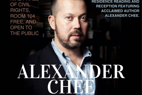 Poster for Alexander Chee Reading