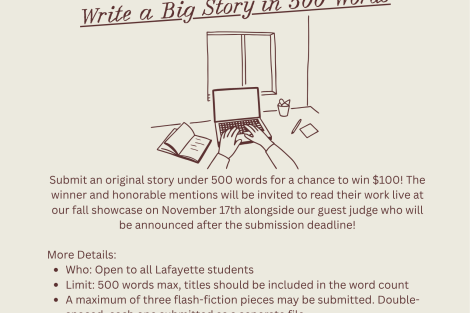 Poster for Flash Fiction Contest